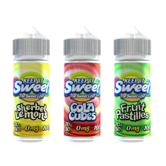 Keep It Sweet 100ml Shortfill E-liquid 0mg Nic